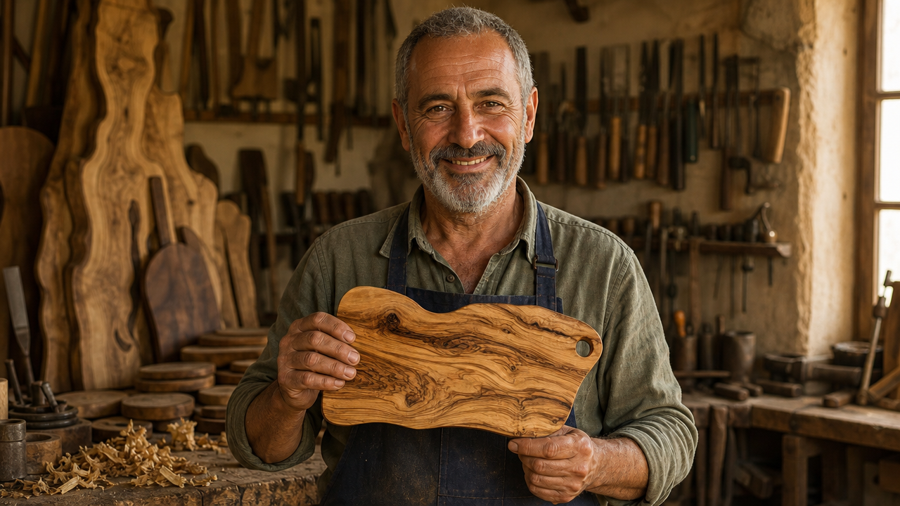 Olive Wood Charcuterie Board (11